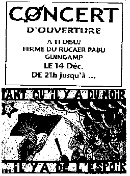 Concert d'ouverture le 14 dc. 01 - flyer